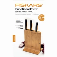 1057553 FISKARS FF Zestaw 3 noży w bambusowych bloku Dakar www.dom-ogrod-hobby.pl 2.jpg