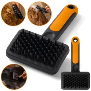FISKARS Szczotka do masażu dla psów i kotów do czesania kąpieli 16,5 cm