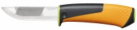 FISKARS Nóż z pilnikiem z wbudowaną ostrzałką i pilnikiem (zielony) 1023619